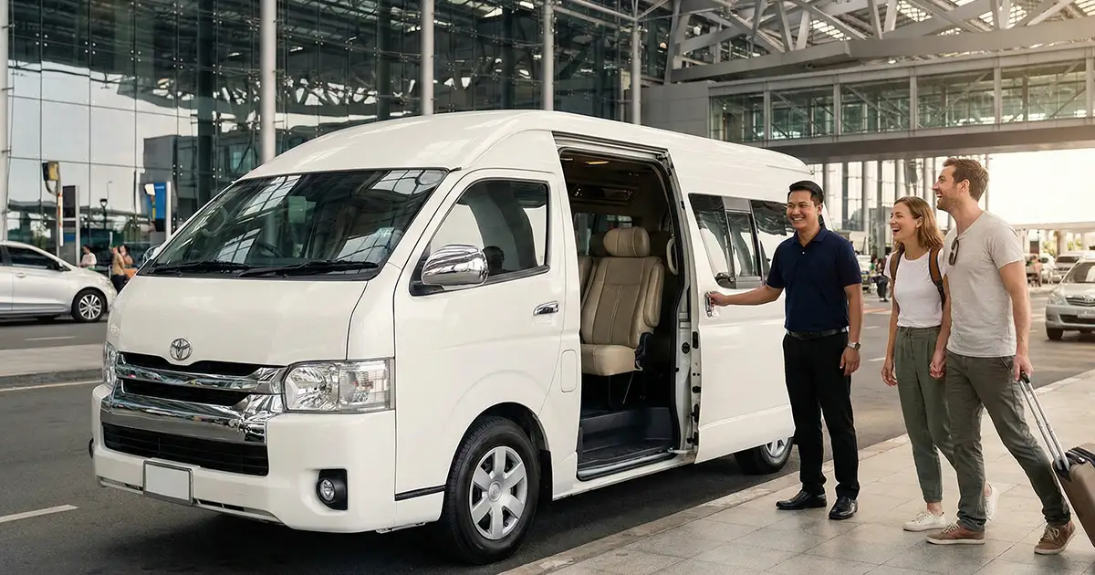 รับที่สนามบิน - SunSeaRapidsCare บริการเช่ารถตู้ VIP